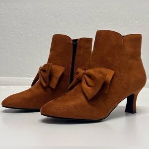 Women’s Stiletto Heel Suede Pointed Toe Ankle Boots - 8